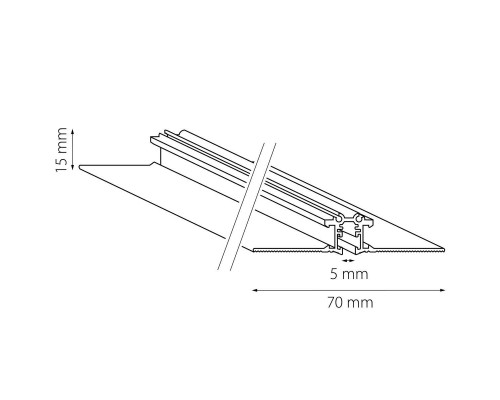 Шинопровод встраиваемый Lightstar Linea 506217