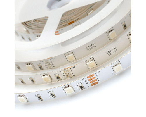 Светодиодная лента OGM 7,2W/m 30LED/m 5050SMD разноцветная 5M LSE-159 Светодиодная лента OGM 7,2W/m 30LED/m 5050SMD разноцветная 5M LSE-159