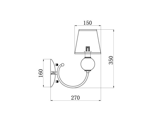 Бра Vele Luce Bella VL2014W01 Бра Vele Luce Bella VL2014W01
