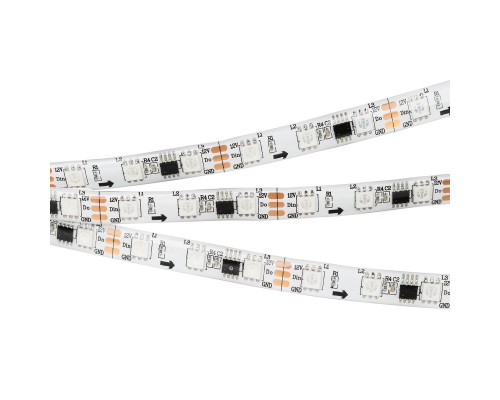 Светодиодная влагозащищенная лента Arlight 14,4W/m 60LED/m 5060SMD разноцветная 5M SPI-SE-B60-10mm 12V RGB-PX3 026366(2) Светодиодная влагозащищенная лента Arlight 14,4W/m 60LED/m 5060SMD разноцветная 5M SPI-SE-B60-10mm 12V RGB-PX3 026366(2)