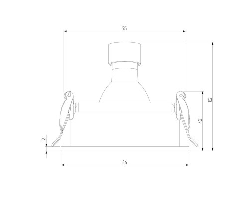 Встраиваемый светильник Elektrostandard Tune 25015/01 a065468