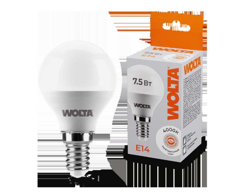 Светодиодная лампа WOLTA 25S45GL7.5E14