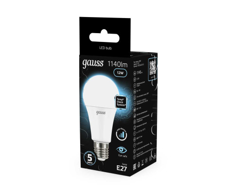 Лампа светодиодная Gauss E27 12W 4100K матовая 102502212 Лампа светодиодная Gauss E27 12W 4100K матовая 102502212