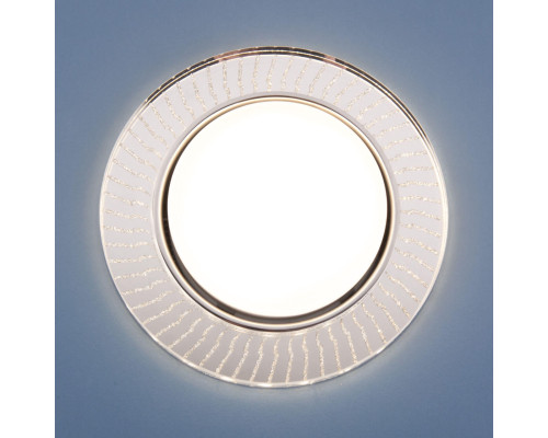 Встраиваемый светильник Elektrostandard 3033 GX53 CL/SL прозрачный/серебро a045484