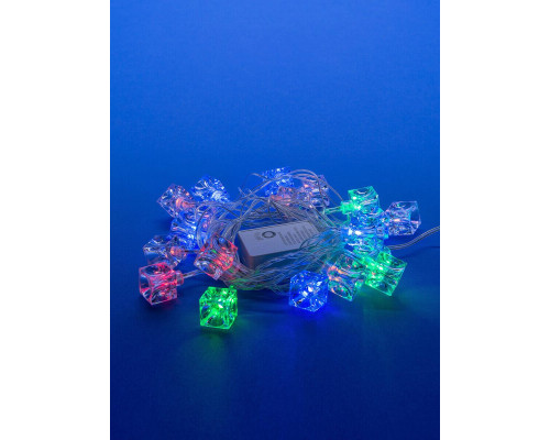 Светодиодная гирлянда Uniel Кубики 220V разноцветный ULD-S0280-020/DTA MULTI IP20 CUBES 07918