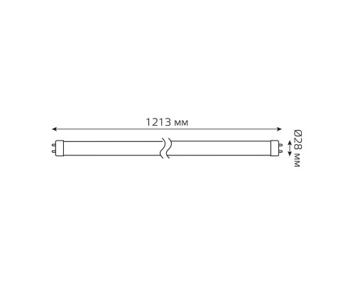 Лампа светодиодная Gauss G13 20W 6500K матовая 93039 Лампа светодиодная Gauss G13 20W 6500K матовая 93039