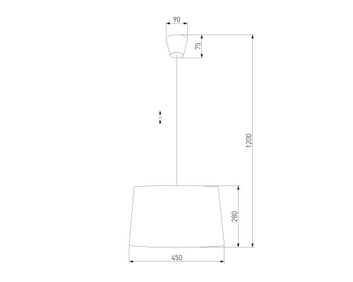 Подвесной светильник TK Lighting 1881 Maja Grafit