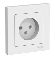 Розетка 2К Systeme Electric AtlasDesign 16A 250V белая ATN000140