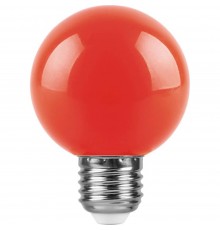 Лампа светодиодная Feron E27 3W красная LB-371 25905
