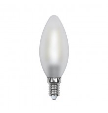 Лампа светодиодная филаментная Uniel E14 6W 3000K матовая LED-C35-6W/WW/E14/FR PLS02WH UL-00000305