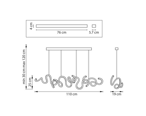 Люстра подвесная Corinto Lightstar 637117 Люстра подвесная Corinto Lightstar 637117