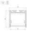 Профиль с экраном Arlight SL-LINE-3535-2500 WHITE+OPAL 036302