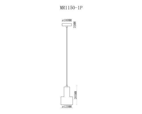 Подвесной светильник MyFar Lima MR1150-1P