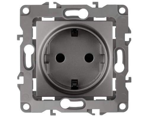 Розетка ЭРА 12 2P E Schuko со шторками 16A 250V 12-2102-12 Б0019323 Розетка ЭРА 12 2P E Schuko со шторками 16A 250V 12-2102-12 Б0019323