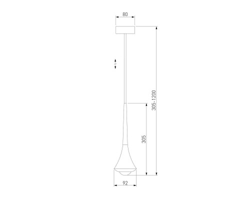 Подвесной светодиодный светильник Elektrostandard Hill 50211 Led черный жемчуг a060352