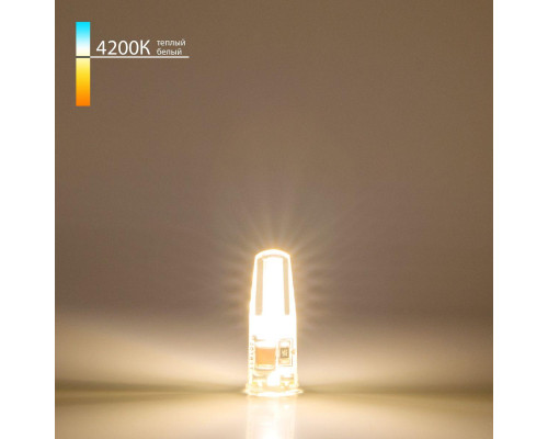 Лампа светодиодная Elektrostandard G4 3W 4200K прозрачная a049200 Лампа светодиодная Elektrostandard G4 3W 4200K прозрачная a049200