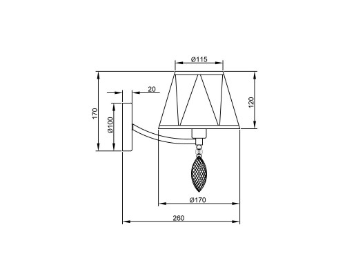 Бра Vele Luce Sinfonia VL4184W01 Бра Vele Luce Sinfonia VL4184W01