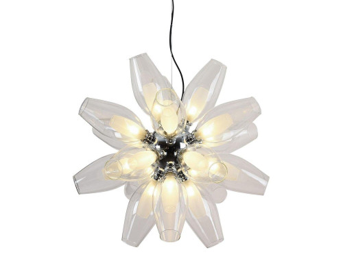 Подвесная люстра Lumina Deco Feretta LDP 1139-18 WT+CL Подвесная люстра Lumina Deco Feretta LDP 1139-18 WT+CL