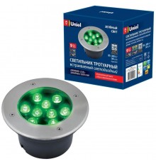 Ландшафтный светодиодный светильник Uniel ULU-B12A-9W/Green IP67 Grey UL-00006825