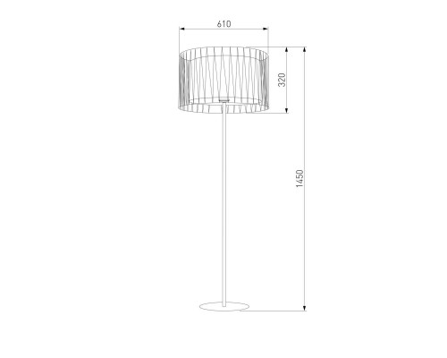 Торшер TK Lighting 2899 Harmony Black