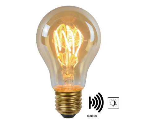 Лампа светодиодная Lucide E27 4W 2200K янтарная 49042/04/62