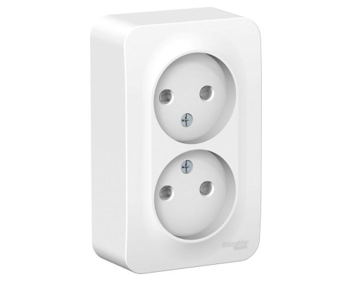 Розетка двойная 2К Systeme Electric Blanca 16A 250V со шторками белая BLNRA001211 Розетка двойная 2К Systeme Electric Blanca 16A 250V со шторками белая BLNRA001211