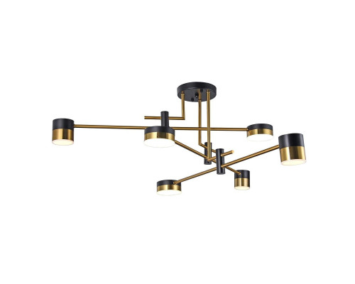 Потолочная светодиодная люстра Gerhort G51243/6BK+AB Потолочная светодиодная люстра Gerhort G51243/6BK+AB