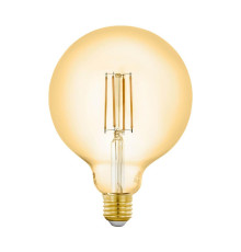 Лампа светодиодная филаментная диммируемая Eglo E27 6W 2200K золотистая 12573