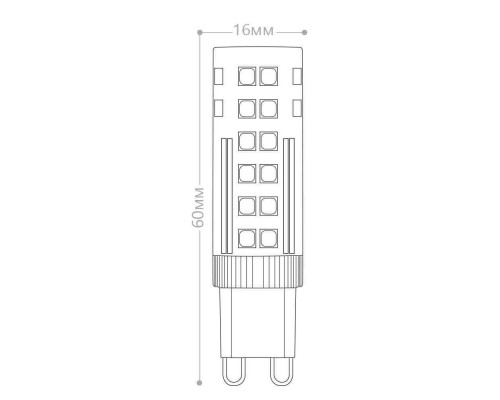 Лампа светодиодная Feron G9 7W 2700K прозрачная LB-433 25766