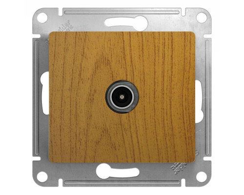 ТВ-розетка Systeme Electric Glossa дуб GSL000593 ТВ-розетка Systeme Electric Glossa дуб GSL000593