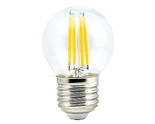 Лампа светодиодная филаментная Uniel E27 7,5W 3000K прозрачная LED-G45-7,5W/WW/E27/CL GLA01TR UL-00003252 Лампа светодиодная филаментная Uniel E27 7,5W 3000K прозрачная LED-G45-7,5W/WW/E27/CL GLA01TR UL-00003252