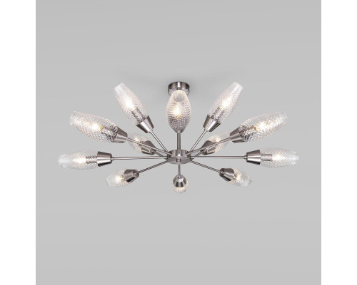 Подвесная люстра Eurosvet Thalia 60140/12 сатин-никель Подвесная люстра Eurosvet Thalia 60140/12 сатин-никель