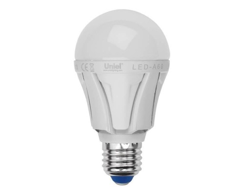 Лампа светодиодная Uniel E27 8W 6500K матовая LED-A60 8W/DW/E27/FR PLP01WH UL-00002003 Лампа светодиодная Uniel E27 8W 6500K матовая LED-A60 8W/DW/E27/FR PLP01WH UL-00002003