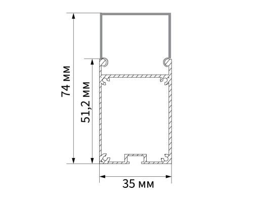 Профиль алюминиевый накладной Feron CAB266 10377