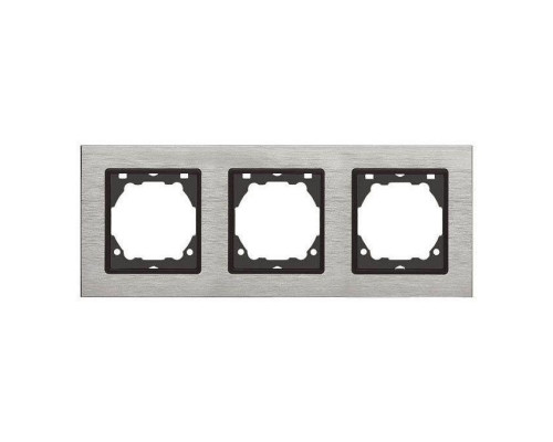 Рамка 3-постовая Vesta-Electric Exclusive Silver Metallic серебро FRM050301STA Рамка 3-постовая Vesta-Electric Exclusive Silver Metallic серебро FRM050301STA