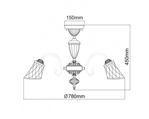 Потолочная люстра MW-Light Ариадна 450019208