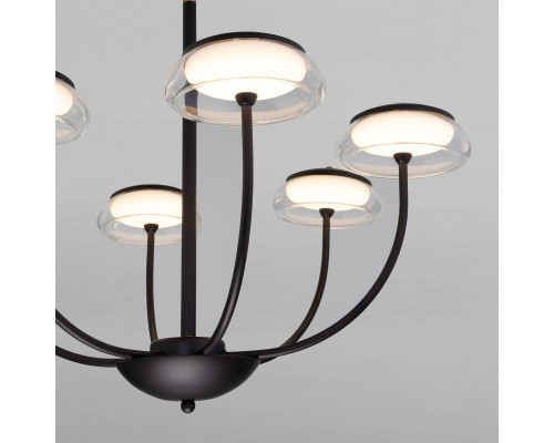Подвесная светодиодная люстра Eurosvet Fungo 50388 LED черный Подвесная светодиодная люстра Eurosvet Fungo 50388 LED черный