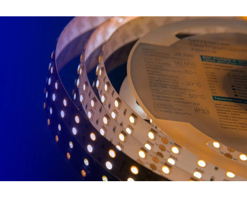 Светодиодная влагозащищенная лента DesignLed 28,8W/m 120LED/m 5050SMD разноцветный/теплый белый 5M 001134