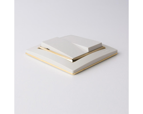 Выключатель двухклавишный проходной Werkel слоновая кость W1122003 4690389155628 Выключатель двухклавишный проходной Werkel слоновая кость W1122003 4690389155628