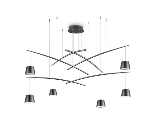 Подвесная люстра Ideal Lux Fish SP6 Nero 196992