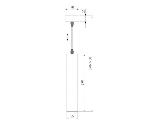Подвесной светодиодный светильник Elektrostandard Single 50161/1 Led a057418 Подвесной светодиодный светильник Elektrostandard Single 50161/1 Led a057418