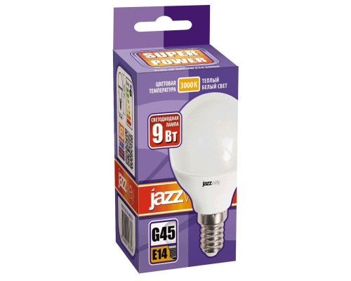 Лампа светодиодная Jazzway E14 9W 3000K матовая 2859570A Лампа светодиодная Jazzway E14 9W 3000K матовая 2859570A