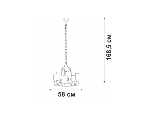 Подвесная люстра Vitaluce V3752-7/6