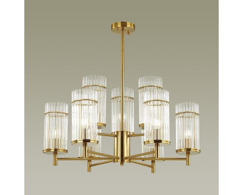 Подвесная люстра Odeon Light Midcent Formia 4809/9 Подвесная люстра Odeon Light Midcent Formia 4809/9