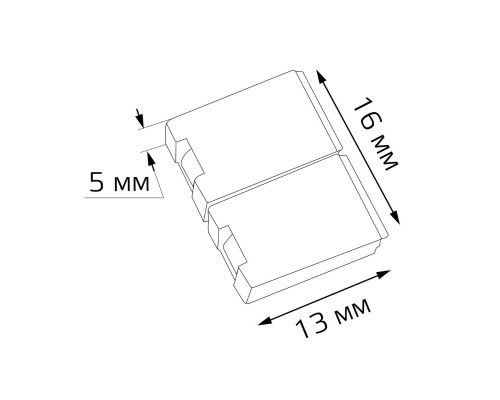 Коннектор для светодиодной ленты 2835/60SMD Gauss (5 шт) 204204000 Коннектор для светодиодной ленты 2835/60SMD Gauss (5 шт) 204204000