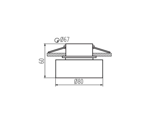 Точечный светильник Kanlux GOVIK DSO-B/G 29232