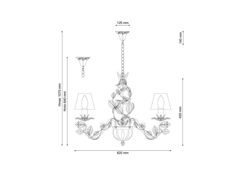 Подвесная люстра Lucia Tucci Fiori Di Rose 108.6 Подвесная люстра Lucia Tucci Fiori Di Rose 108.6