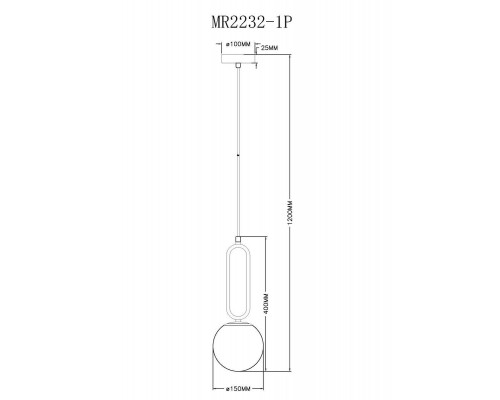 Подвесной светильник MyFar Pierre MR2232-1P