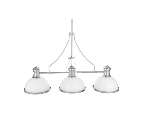 Подвесная люстра Lumina Deco Ettore LDP 710-3 WT+CHR Подвесная люстра Lumina Deco Ettore LDP 710-3 WT+CHR
