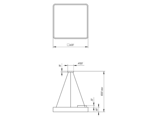 Подвесной светодиодный cветильник Geometria ЭРА Quadro SPO-163-B-40K-050 50Вт 4000К черный Б0050587 Подвесной светодиодный cветильник Geometria ЭРА Quadro SPO-163-B-40K-050 50Вт 4000К черный Б0050587